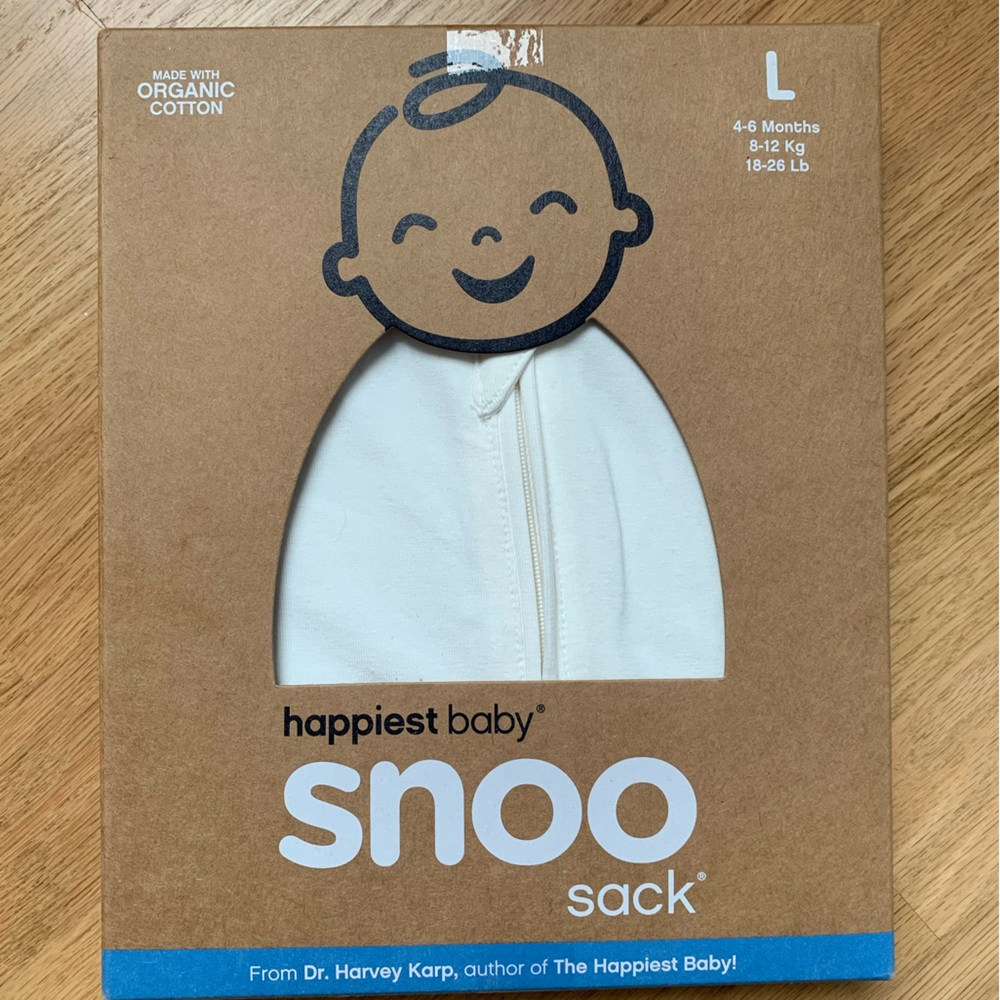 NWT Large Snoo Sleepsack in White